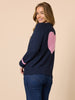 Back to Love Heart Cardigan - Navy