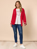 Back to Love Heart Cardi - Red rc&co 