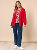Moulin Rouge Floral Print Top - Red rc&co