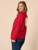 Back to Love Heart Cardi - Red rc&co