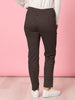 Kelly Dot Print Slim Leg Pant - Coffee rc&co