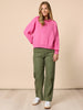 Be My Valentine Stitch Knit - Hot Pink rc&co