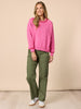 Be My Valentine Stitch Knit - Hot Pink rc&co