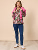 Bouquet Floral Print Shirt - Chocolate Multi rc&co Be My Valentine Stitch Knit - Hot Pink rc&co