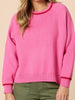 Be My Valentine Stitch Knit - Hot Pink rc&co