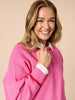 Be My Valentine Stitch Knit - Hot Pink rc&co