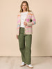 Carpenter Stretch Wide Leg Pull On Denim Jean - Khaki