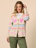 Charming Print Cardigan - Natural Multi rc&co