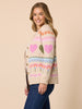 Charming Print Cardigan - Natural Multi rc&co