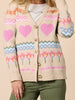 Charming Print Cardigan - Natural Multi rc&co