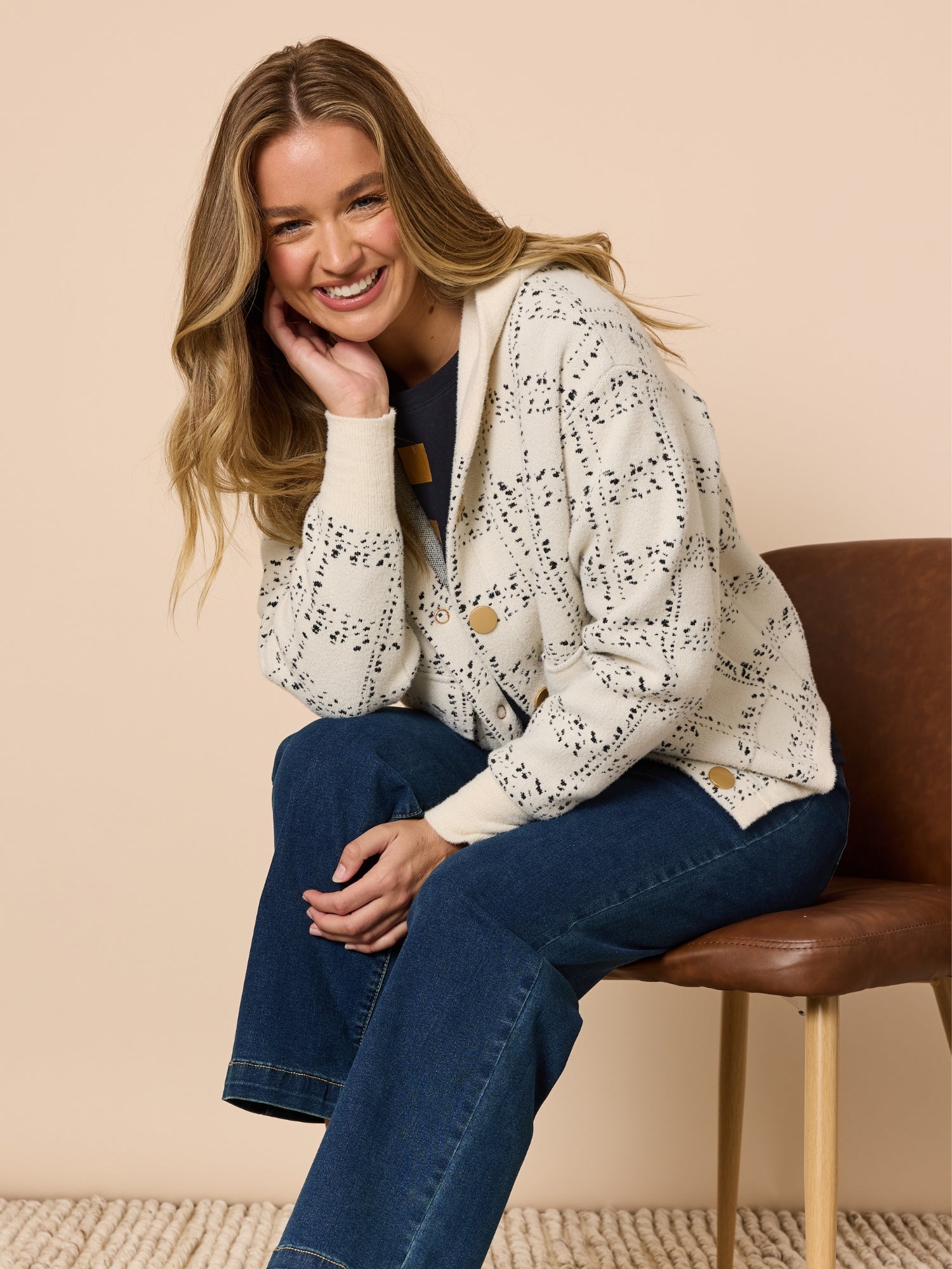Mademoiselle Print Jacket - Ivory rc&co
