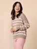 Idaho Stripe Print Knit - Natural Blush rc&co