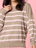 Idaho Stripe Print Knit - Natural Blush rc&co