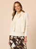 La Perla Embellished Knit with Scarf - Ivory rc&co