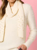 La Perla Embellished Knit with Scarf - Ivory rc&co