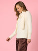 La Perla Embellished Knit with Scarf - Ivory rc&co