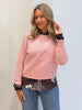 Billie Ribbed Batwing Knit - Blush