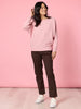 Billie Ribbed Batwing Knit - Blush rc&co