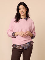 Billie Ribbed Batwing Knit - Blush