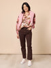 Dakota Floral Print Sheer Top - Blush Multi rc&co