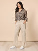 Cheetah Print Sheer Shirt - Animal rc&co