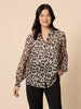 Cheetah Print Sheer Shirt - Animal rc&co