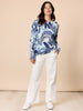 Newport Paisley Print Knit - Blue/Multi rc&co