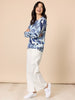 Newport Paisley Print Knit - Blue/Multi rc&co