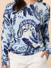 Newport Paisley Print Knit - Blue/Multi rc&co