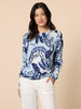 Newport Paisley Print Knit - Blue/Multi rc&co