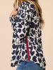 Luna Heart Print Top - Navy/Ivory rc&co