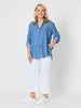 Hudson Wide Leg Crop Jean - White rc&co