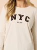 The NYC Long Sleeve Tee - Natural