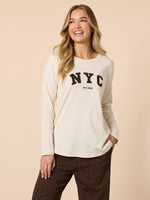 The NYC Long Sleeve Tee - Natural