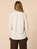 The NYC Embroidered Long Sleeve Tee - Natural rc&co