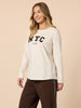 The NYC Long Sleeve Tee - Natural