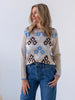 Vermont Floral Print Knit Jumper - Natural Multi