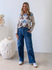 Hudson High Rise Wide Leg Jean - Blue Wash