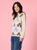Vermont Floral Print Knit Jumper - Natural Multi rc&co