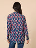 Capitol Print Sheer Shirt - Navy Multi RC&CO