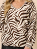 Metropolitan Animal Print Top - Natural Multi rc&co