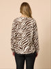 Metropolitan Animal Print Top - Natural Multi rc&co
