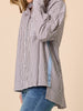 Urban Stripe Print Shirt - Coffee White rc&co