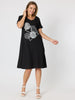 Circle on Circle Dress - Black RC&CO