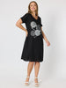 Circle on Circle Dress - Black RC&CO