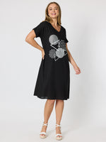 Circle on Circle Dress - Black