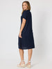 Circle on Circle Dress - Navy RC&CO