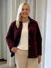 Chateau Velvet Cord Jacket - Shiraz