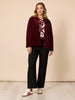 Carpenter Stretch Wide Leg Pull On Denim Jean - Black
