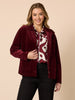 Chateau Velvet Cord Jacket - Shiraz